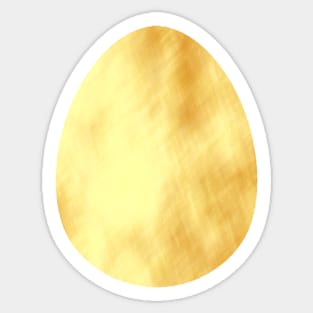 Easter egg gold Sticker